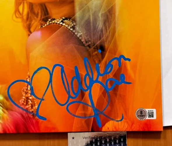 Addison Rae Signed Autographed “Addison” Vinyl LP Beckett COA Authentication, image 2