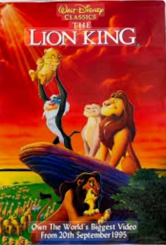 The Lion King Disney - Original Video Shop Promo 1995 Poster - 60 cm x 84 cm, изображение 3