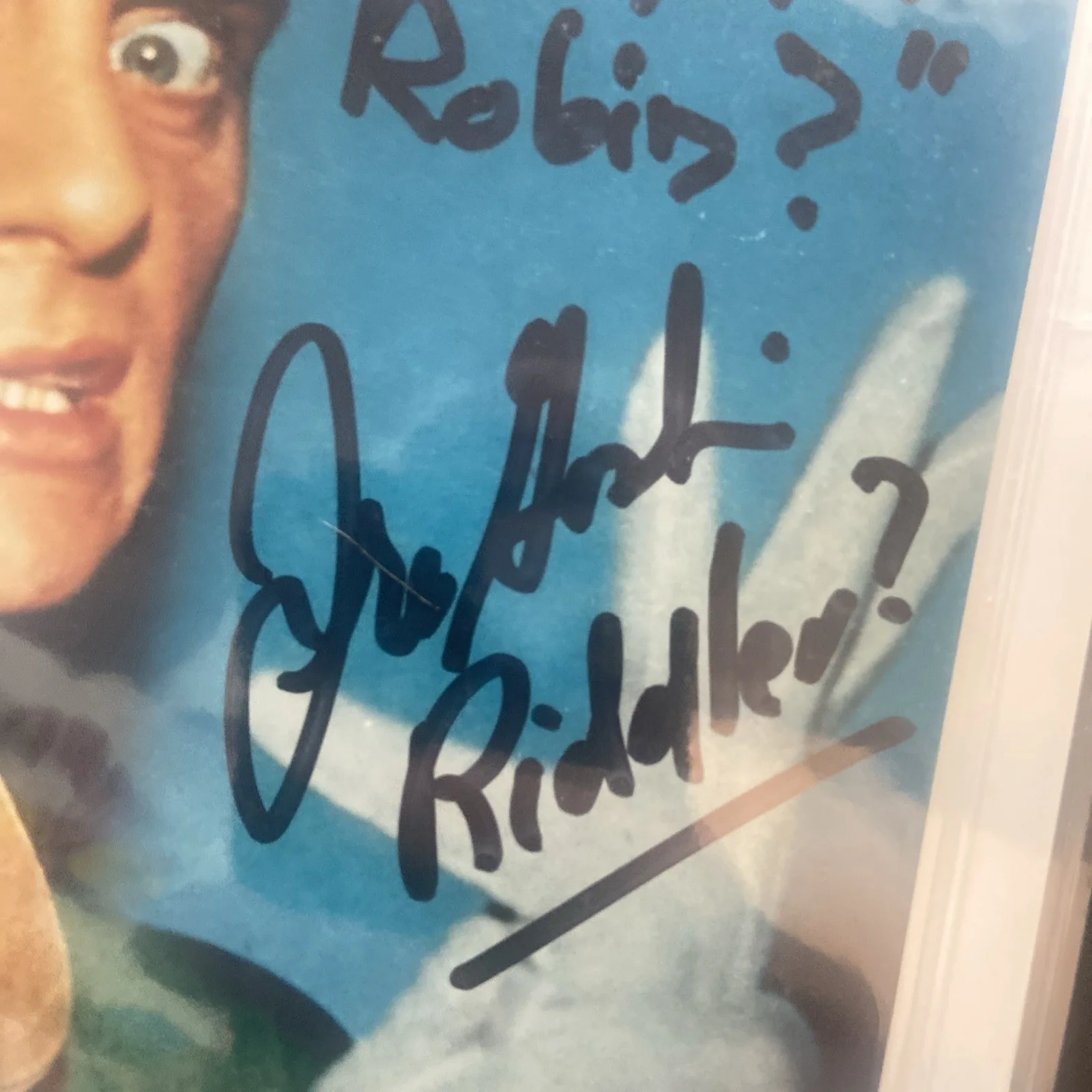 Frank Gorshin — FRANK GORSHIN "RIDDLER" COLOR 8x10 AUTOGRAPH PHOTO multiple inscriptions Batman, image 2