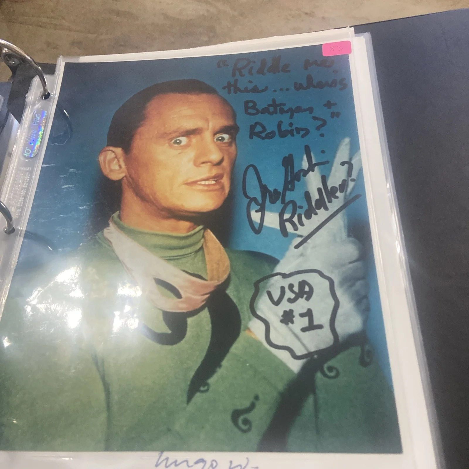 Frank Gorshin — FRANK GORSHIN "RIDDLER" COLOR 8x10 AUTOGRAPH PHOTO multiple inscriptions Batman, image 5