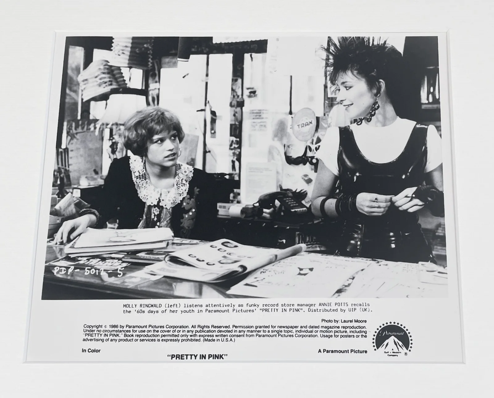 Pretty In Pink Photo Original Framed 8X10 Inch B&W Press Publicity Still, изображение 3