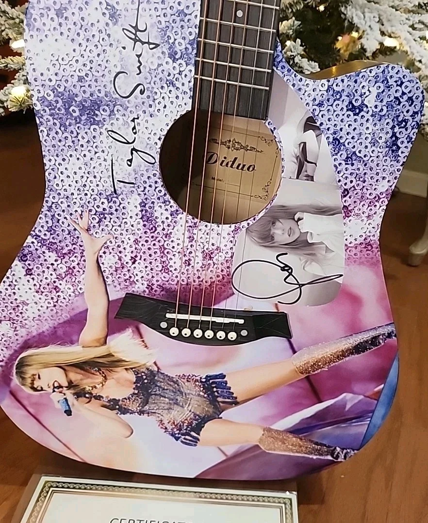 Taylor Swift Autographed Guitar COA, image 2