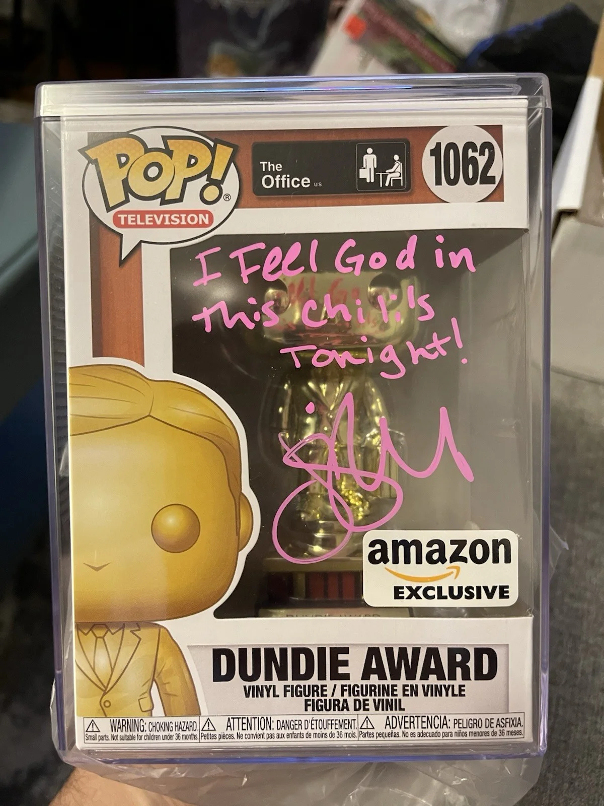 Jenna Fischer — Jenna Fischer Signed Dundie Funko Pop JSA The Office Pam Bessly Auto W/ Quote!