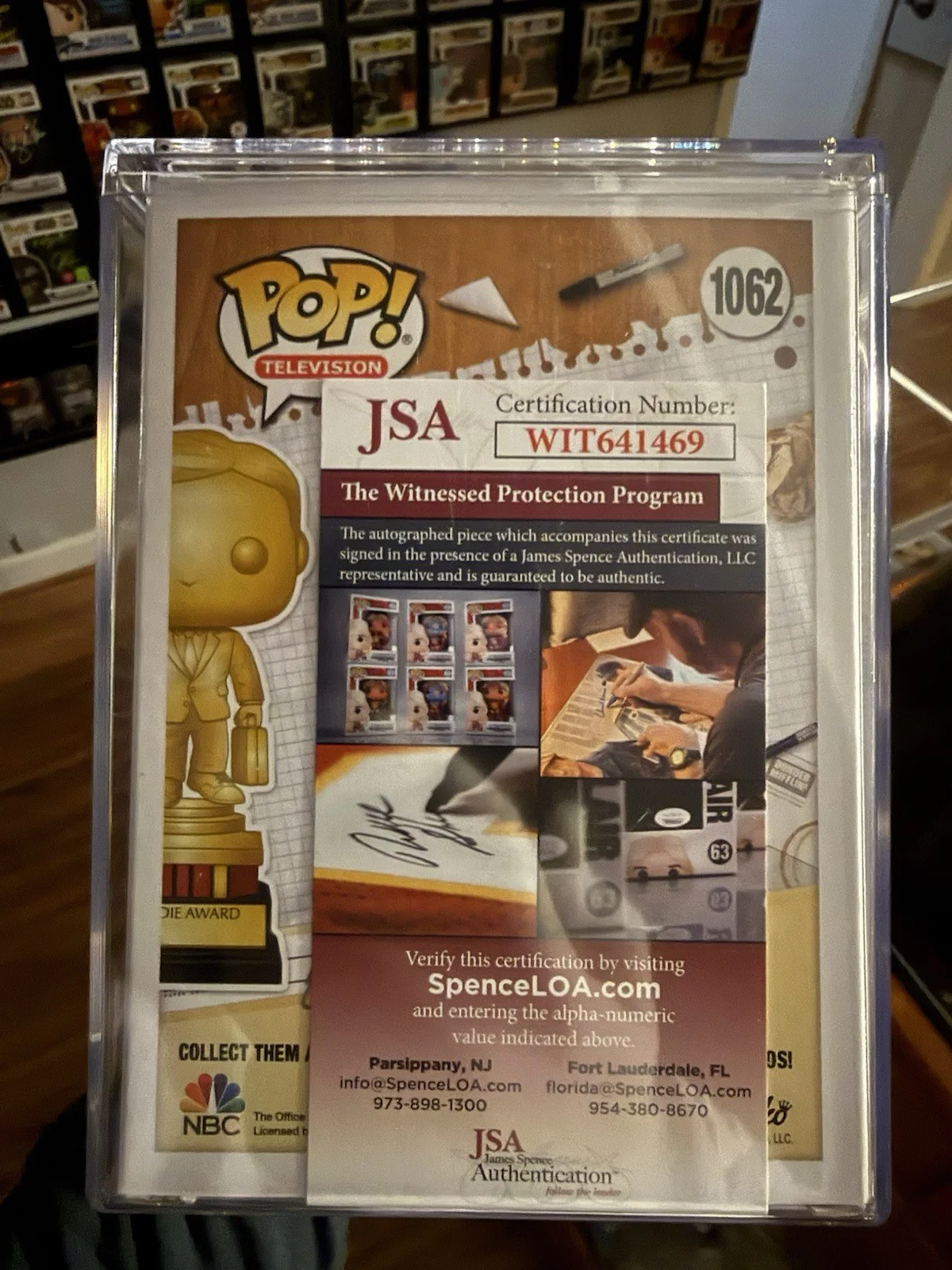 Jenna Fischer — Jenna Fischer Signed Dundie Funko Pop JSA The Office Pam Bessly Auto W/ Quote!, изображение 3