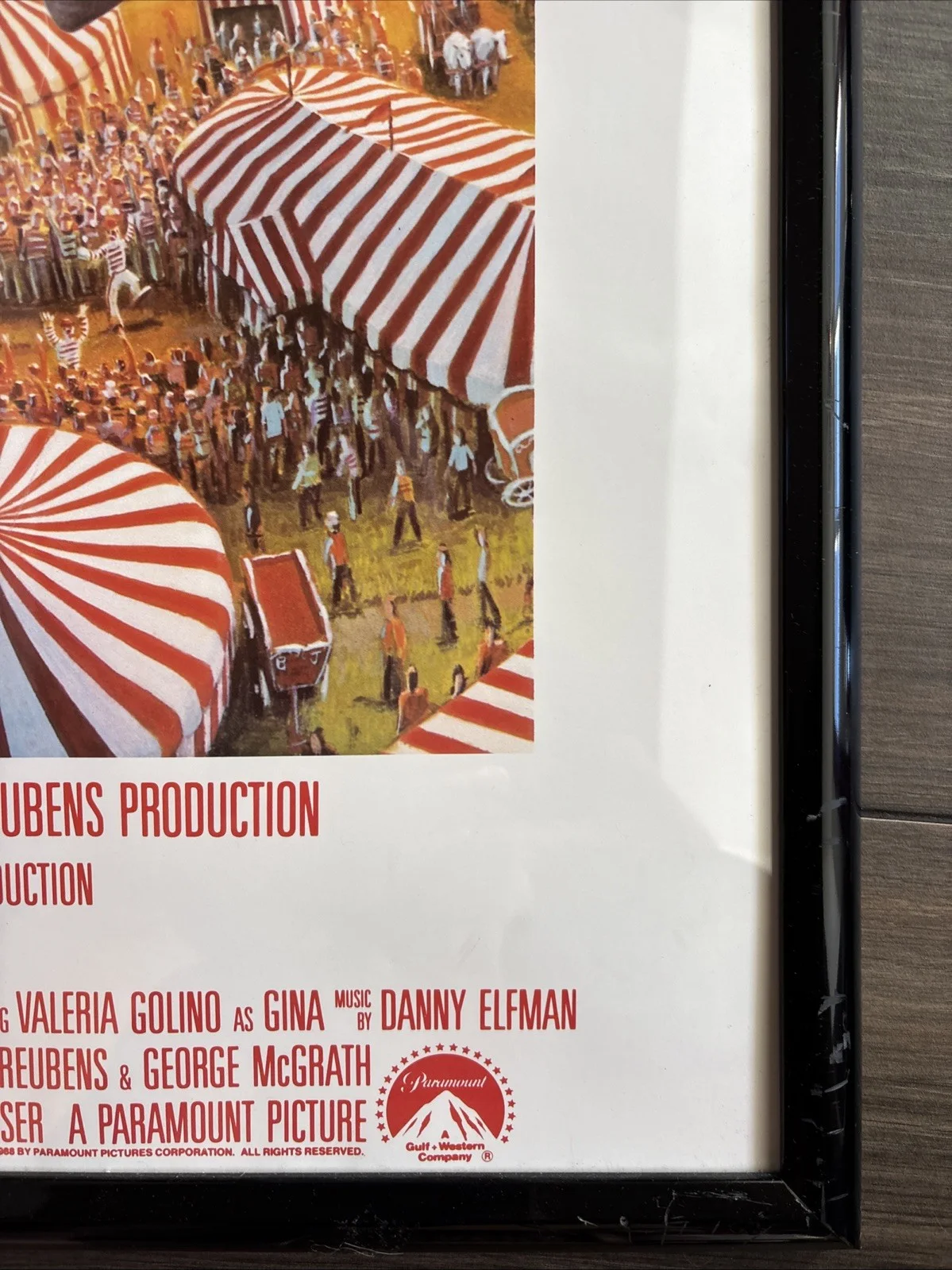Autographed PEE WEE HERMAN poster BIG TOP PEE WEE! Hand Signed RARE FRAMED, image 5