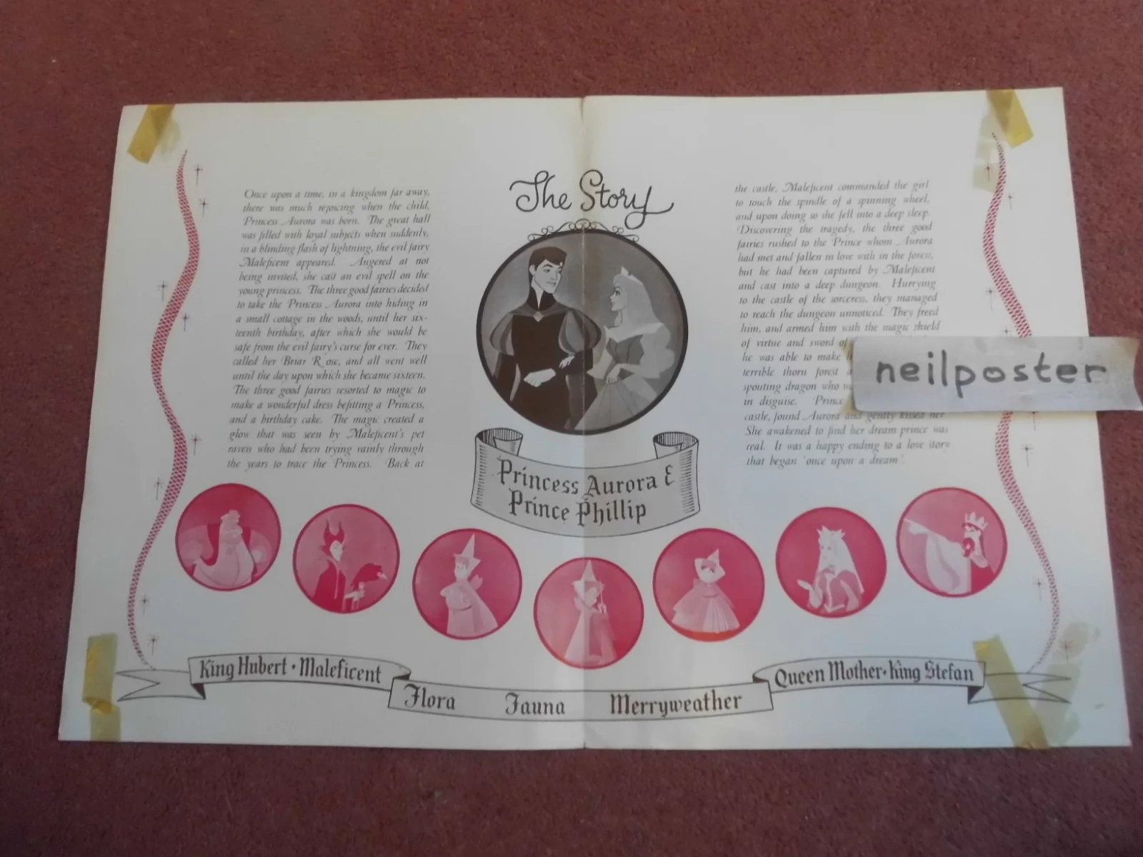 SLEEPING BEAUTY (1959) original UK press book WALT DISNEY, изображение 2