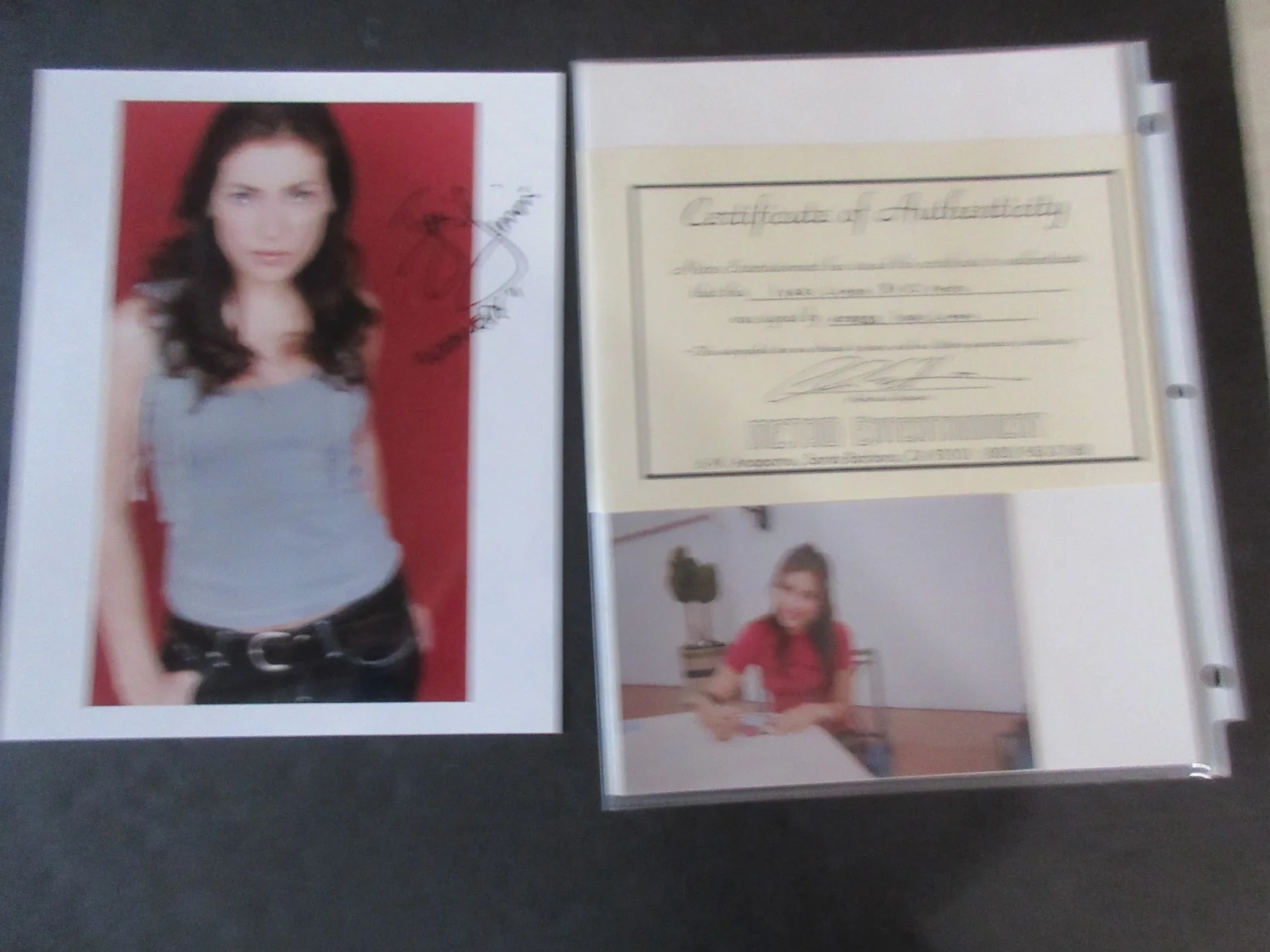 IYARI LIMON — IYARI LIMON - AUTOGRAPH 8X10 COLOR PHOTO COAa, изображение 2