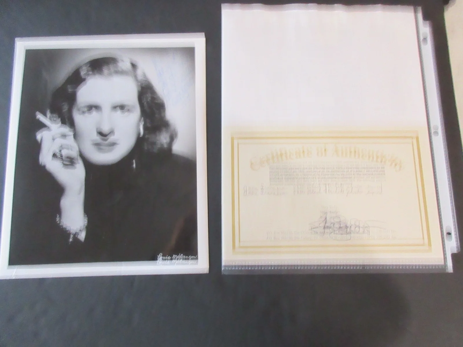 RARE ANNE FRANEIUX - AUTOGRAPH 8X10 B, W PHOTO COA — RARE ANNE FRANEIUX - AUTOGRAPH 8X10 B&W PHOTO COAa, изображение 2