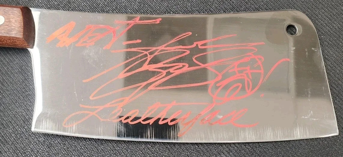 Andrew Bryniarski — Andrew Bryniarski Signed Cleaver Leatherface & Next Inscription Beckett X71057, изображение 2