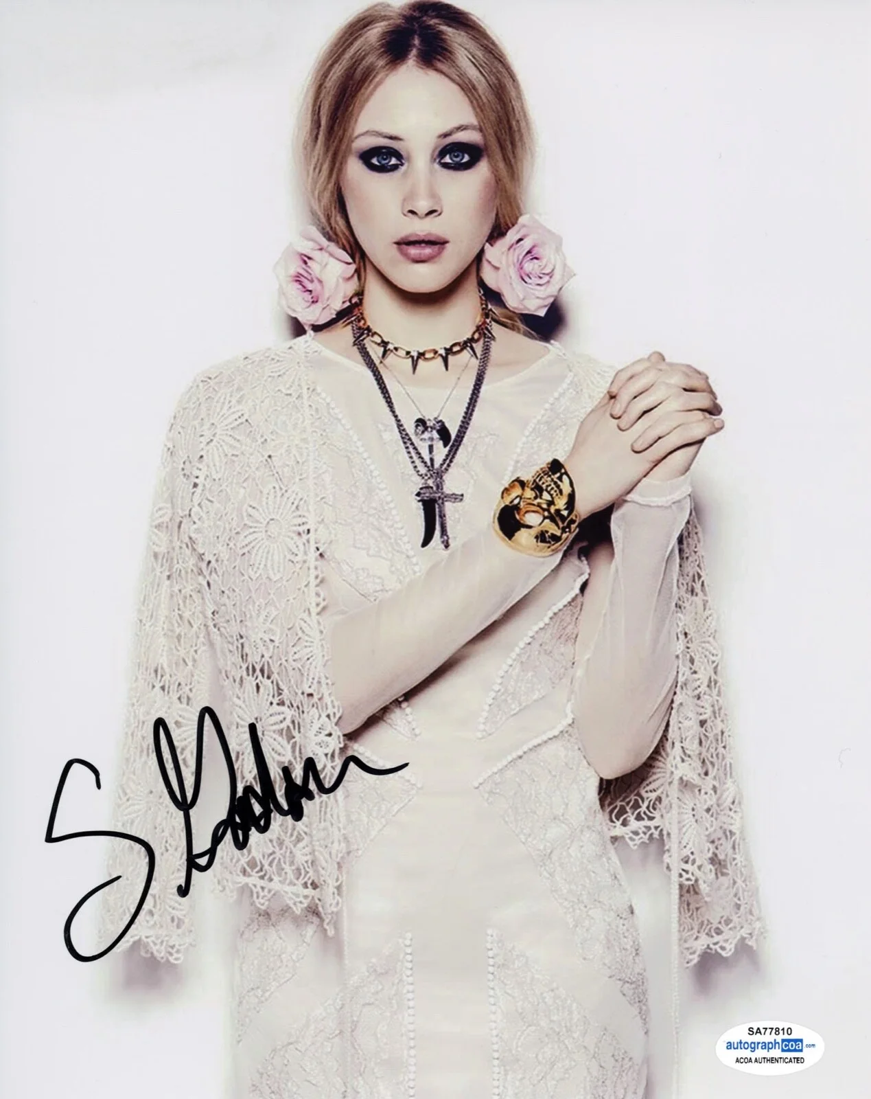 SARAH GADON — Sarah Gadon signed Autographed 8x10 Photo PROOF e SEXY Letterkenny ACOA COA, изображение 3
