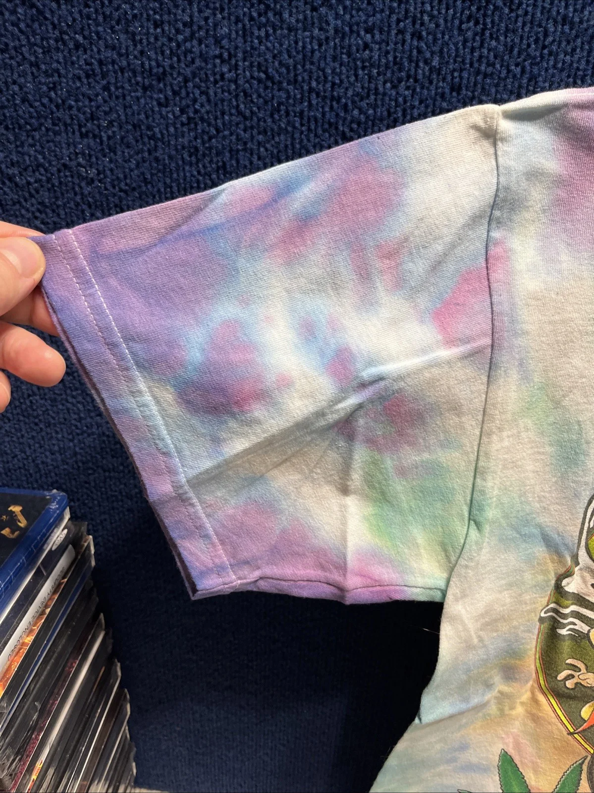 Cheech, Chong — VTG Cheech and Chong Light Up America Tour Tie Dye 2 Sided Concert Shirt Size L, изображение 3
