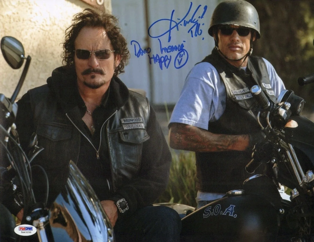 Kim Coates — Kim Coates & David Labrava Signed Sons of Anarchy 11x14 Photo PSA/DNA COA Auto'd