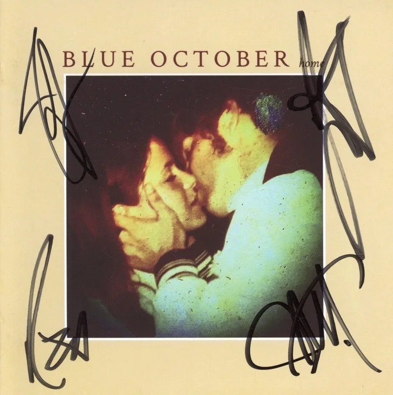 BLUE OCTOBER SIGNED HOME FRAMED CD & AUTOGRAPH COA ACOA JUSTIN FURSTENFELD +3, изображение 2