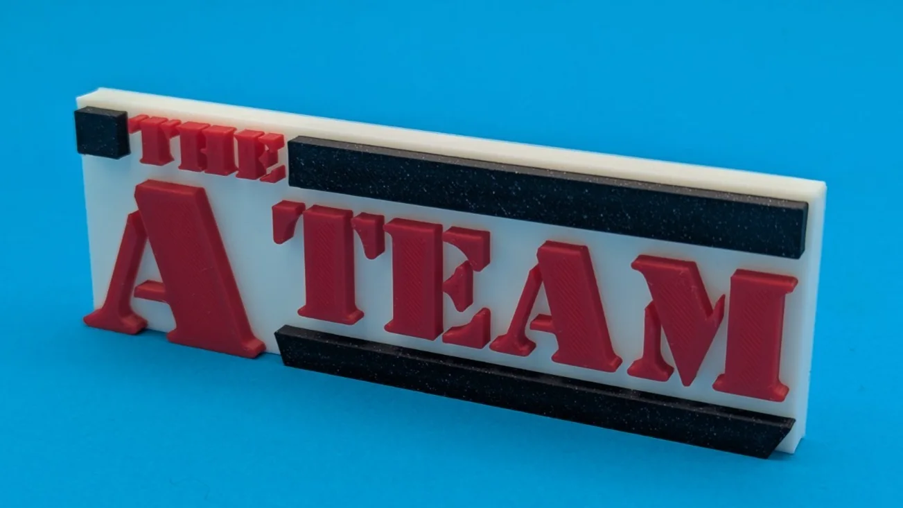 The A-Team (v2) - 3D Printed logo -Desk, Door or Wall art, изображение 4