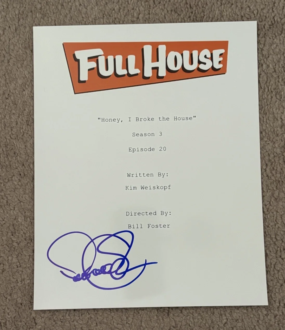 Dave Coulier — Dave Coulier Signed Autographed Full House Script Cover 8x10 Photo EXACT PROOF!, image 3