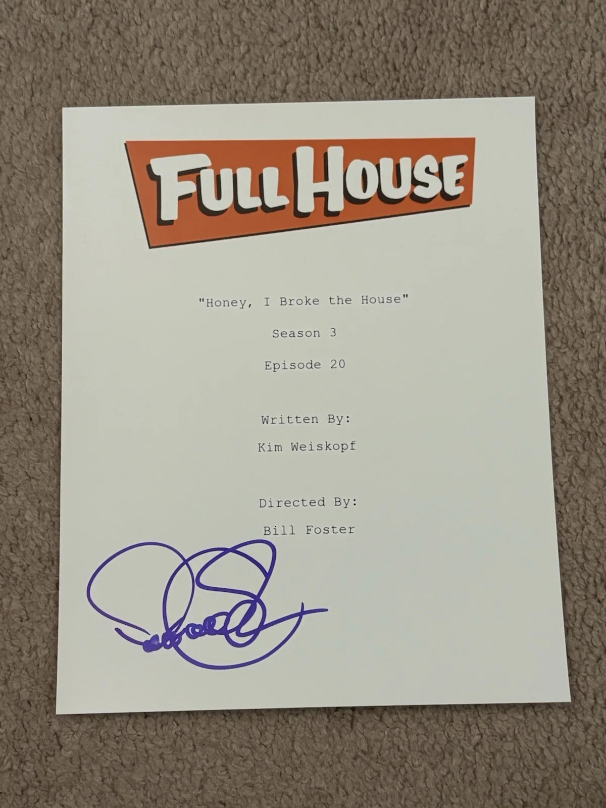 Dave Coulier — Dave Coulier Signed Autographed Full House Script Cover 8x10 Photo EXACT PROOF!, image 5