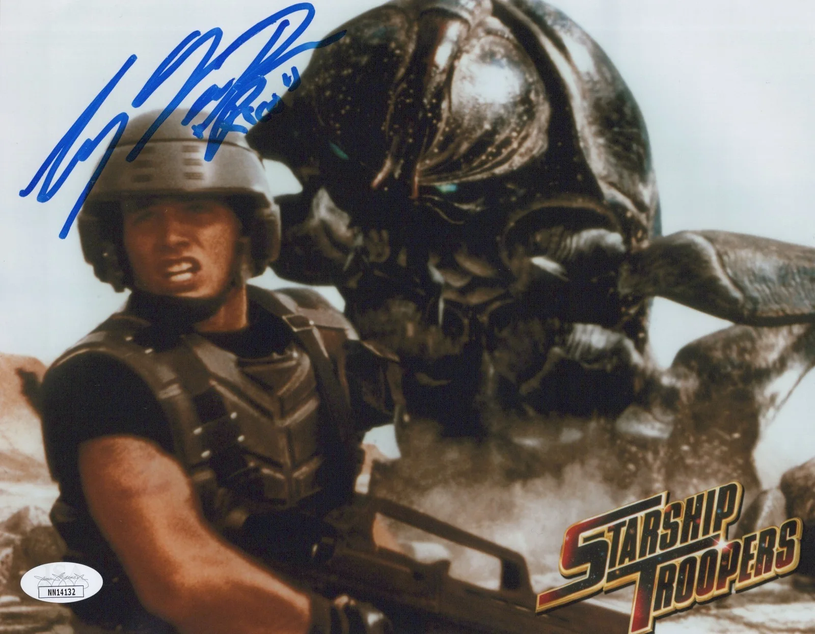 Casper Van Dien — Starship Troopers - Casper Van Dien signed Johnny Rico 8x10 photo JSA COA