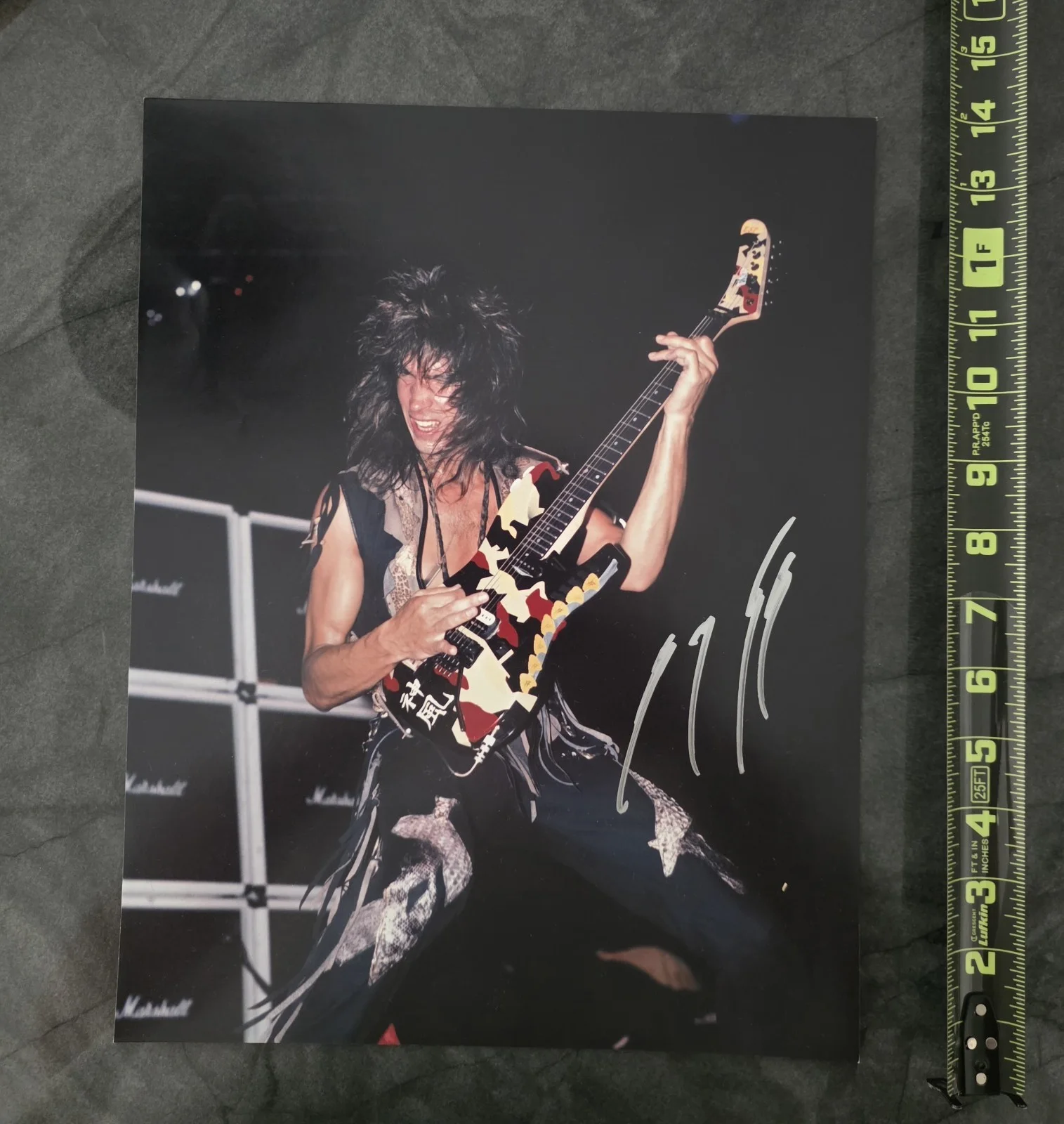 11"x14" Autographed Photo George Lynch With COA Dokken, Lynch Mob, image 2