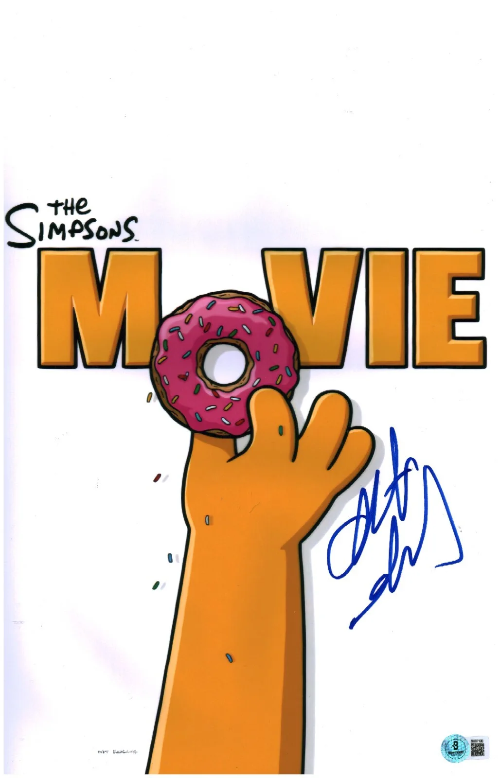 albert brooks — ALBERT BROOKS SIGNED THE SIMPSONS MOVIE 11X17 PHOTO POSTER RUSS CARGILL BAS COA