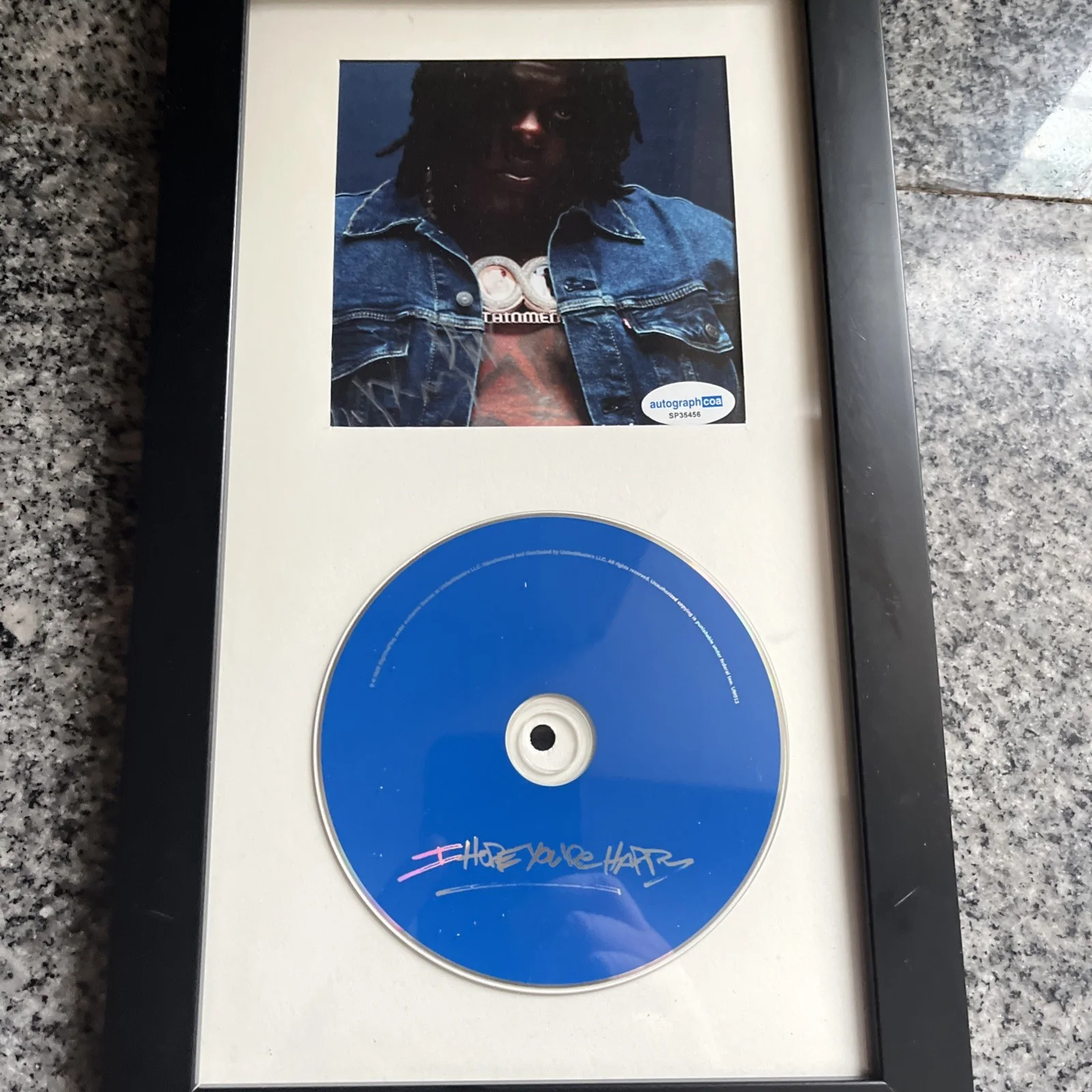 BIGXTHAPLUG SIGNED AUTOGRAPH FRAMED CD DISPLAY ACOA I HOPE YOU’RE HAPPY RAP ELLA, изображение 5