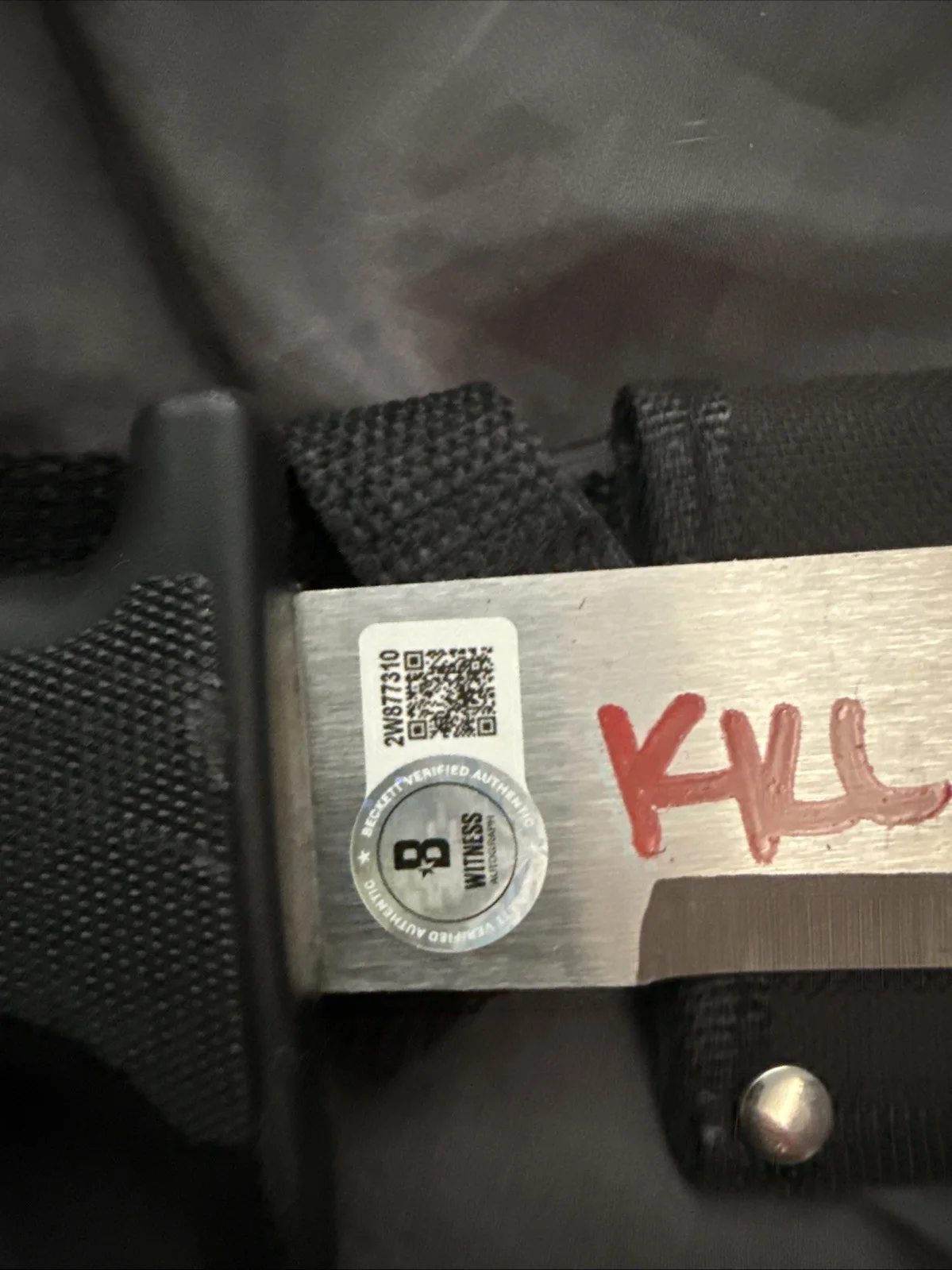 Ari Lehman — Ari Lehman Autographed Machete Beckett COA “Kill For Mother” Inscription, изображение 2