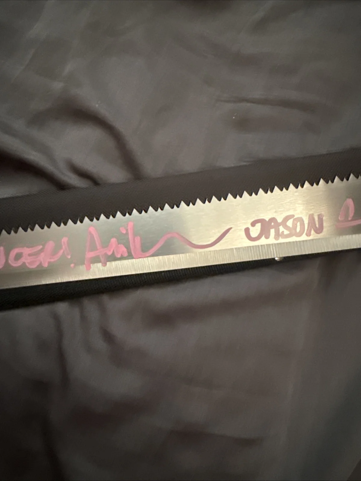 Ari Lehman — Ari Lehman Autographed Machete With Beckett COA And F**K Cancer Inscription, изображение 4