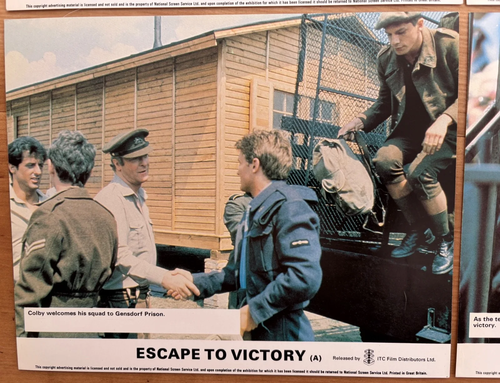 6 original 10x8 FOH fillm stills ESCAPE TO VICTORY 1981 exc cond, изображение 2