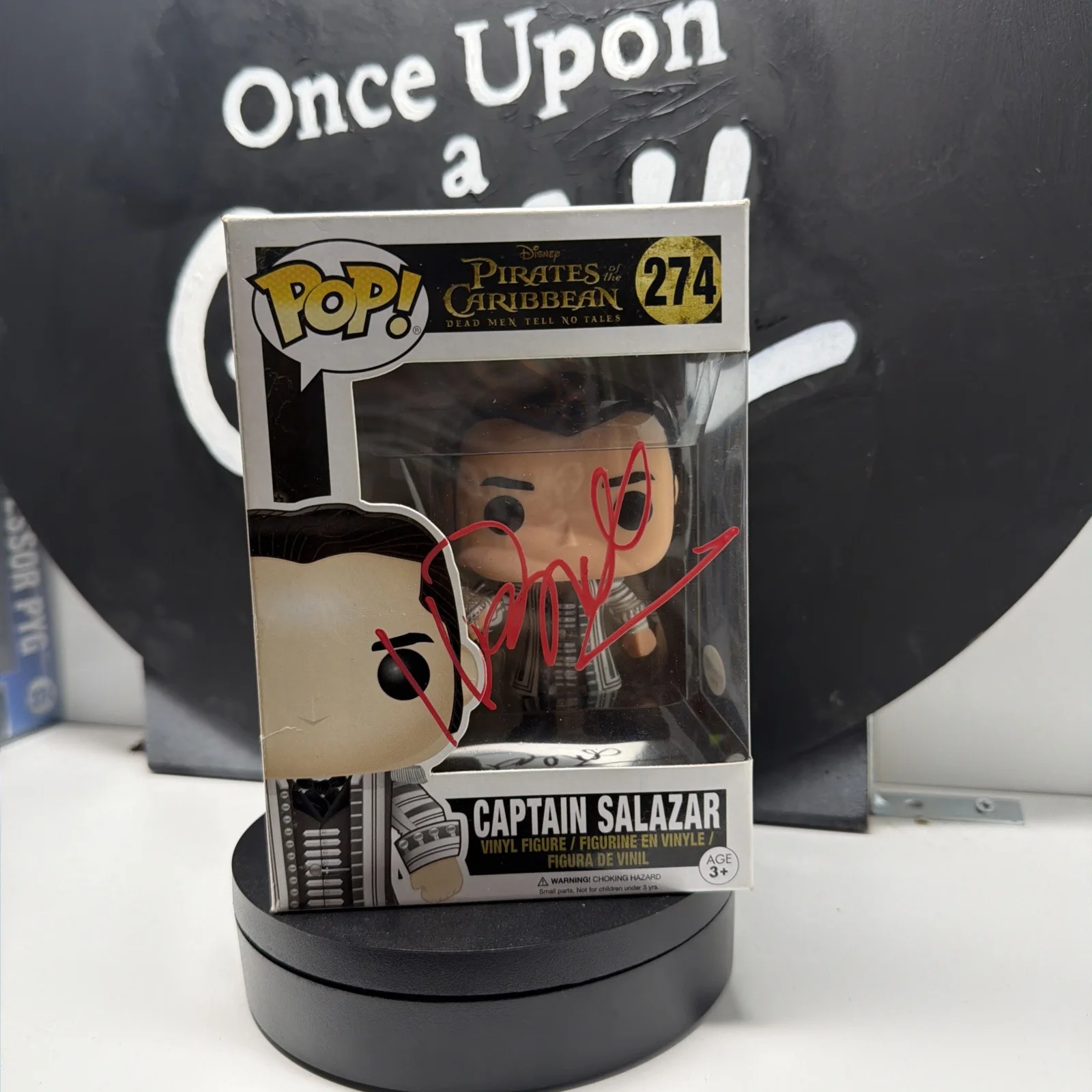 Javier Bardem Signed Funko Captain Salazar 274 Pirates of the Caribbean ACOA, изображение 2