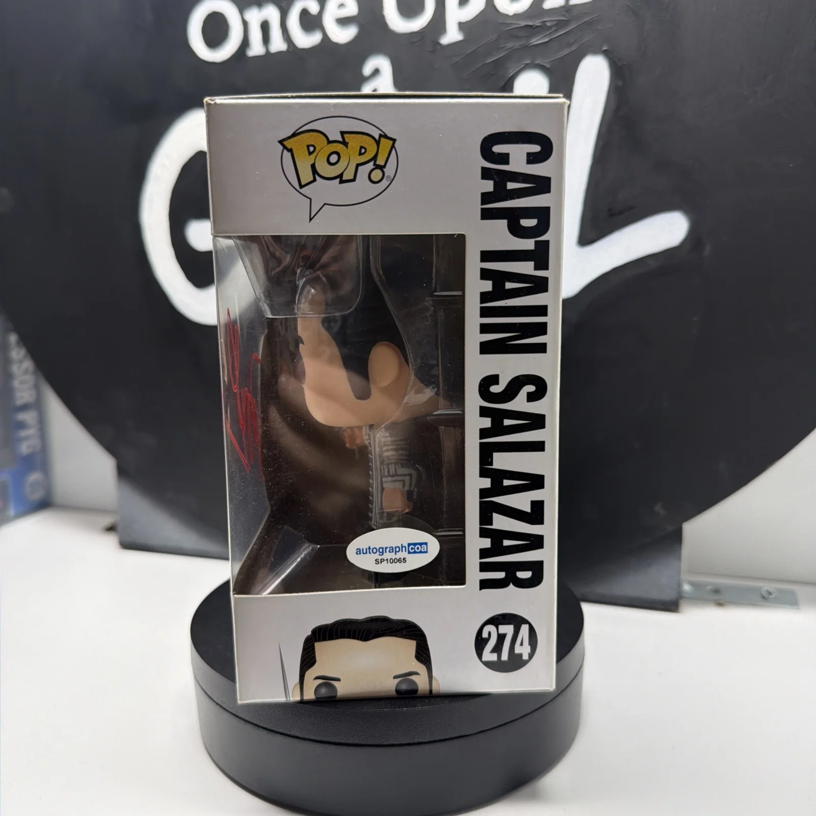Javier Bardem Signed Funko Captain Salazar 274 Pirates of the Caribbean ACOA, изображение 3