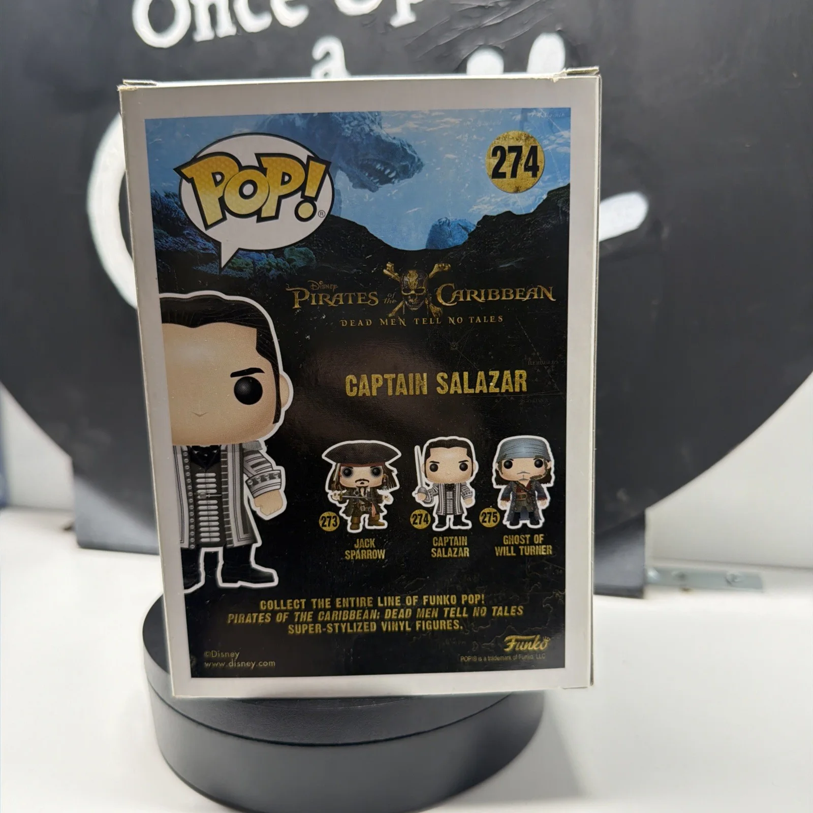 Javier Bardem Signed Funko Captain Salazar 274 Pirates of the Caribbean ACOA, изображение 4