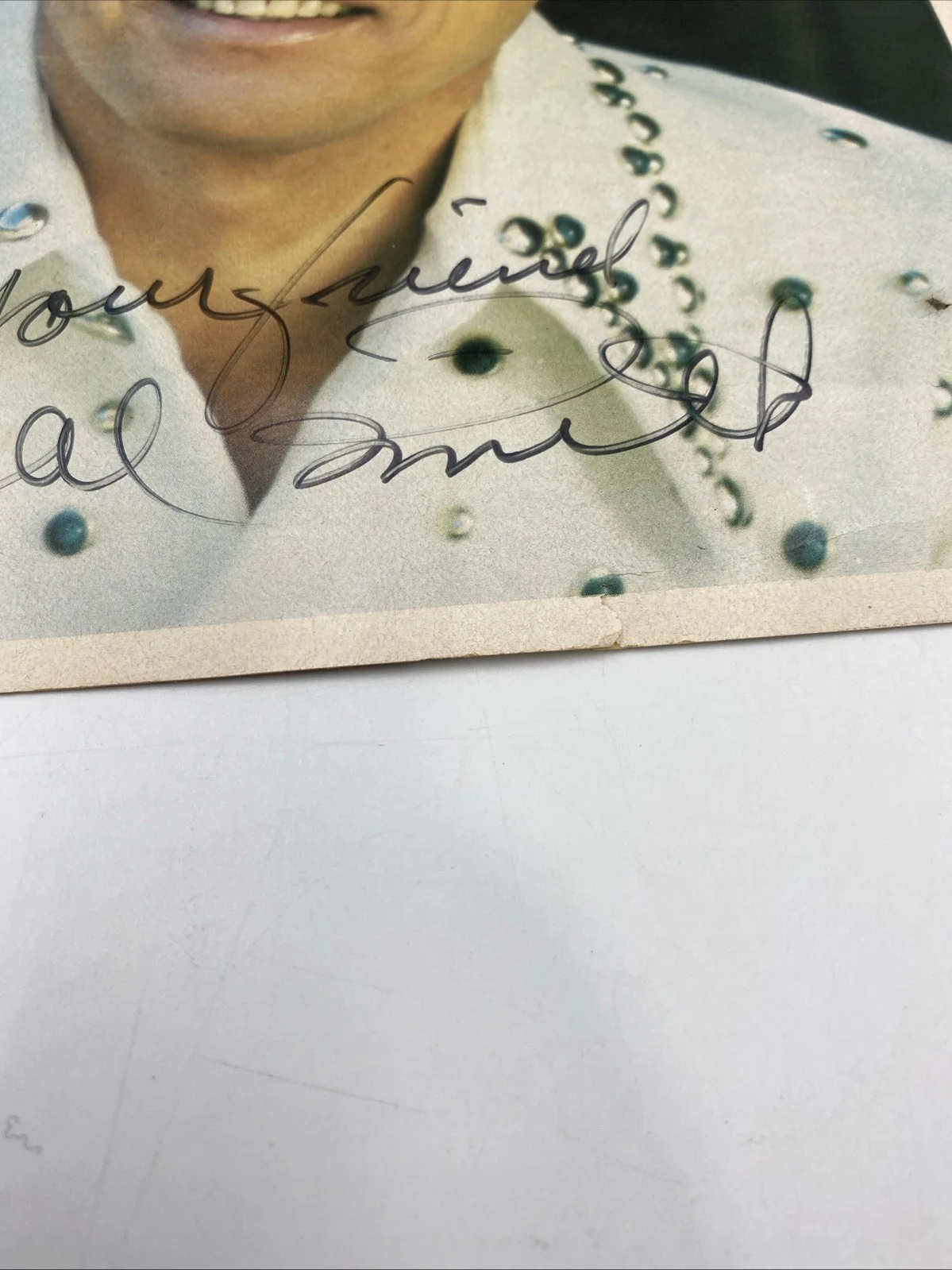 Cal Smith 1976 Signed Color 8x10 Photo Jason's Farm Photo, изображение 3