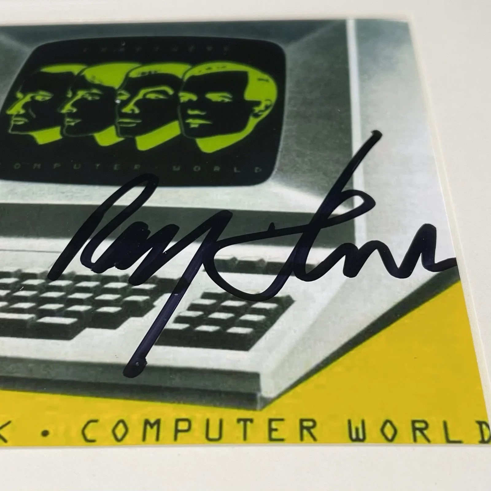 RALF HUTTER SIGNED KRAFTWERK COMPUTER WORLD CD ALBUM AUTOGRAPH FRAMED PSA COA, image 3