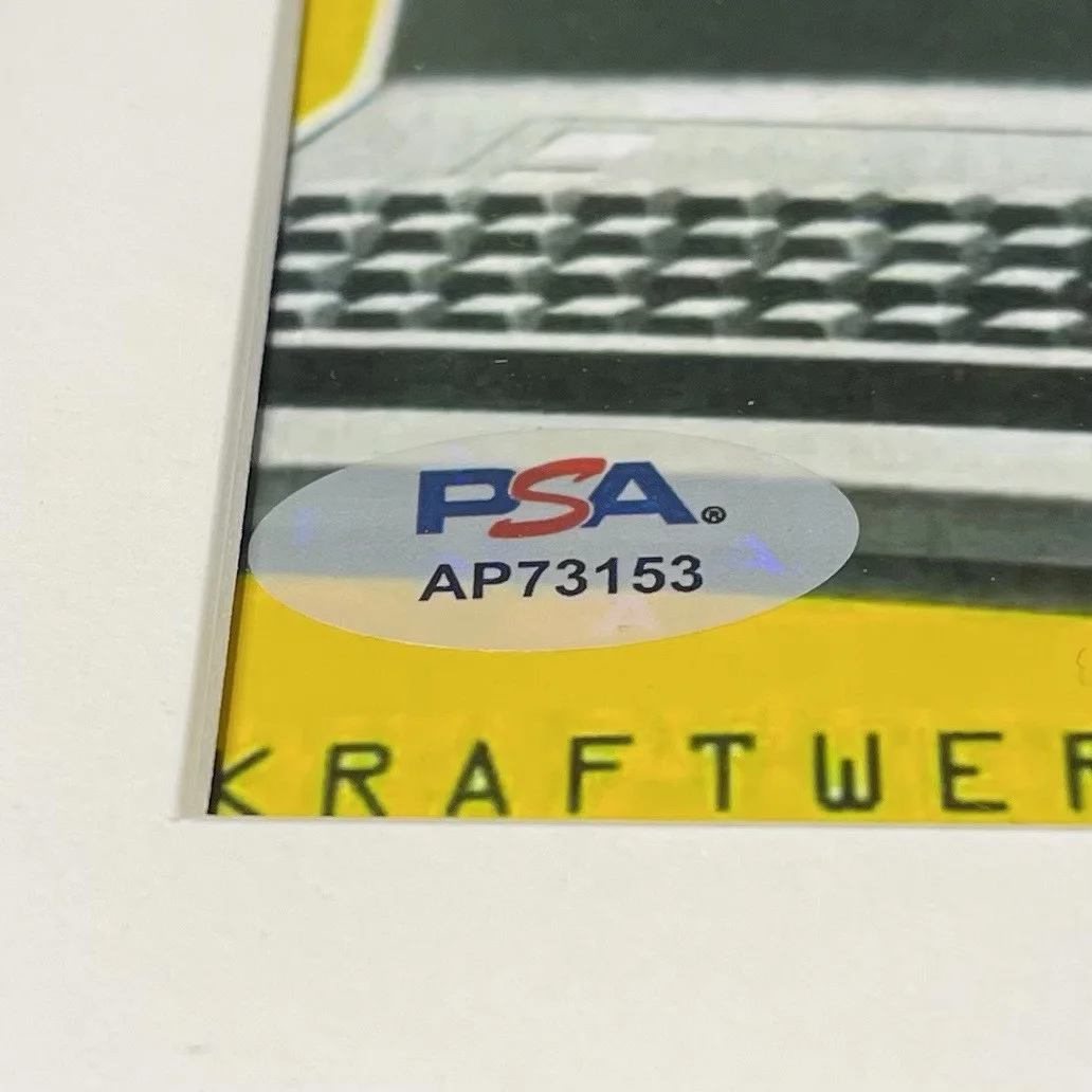 RALF HUTTER SIGNED KRAFTWERK COMPUTER WORLD CD ALBUM AUTOGRAPH FRAMED PSA COA, image 4