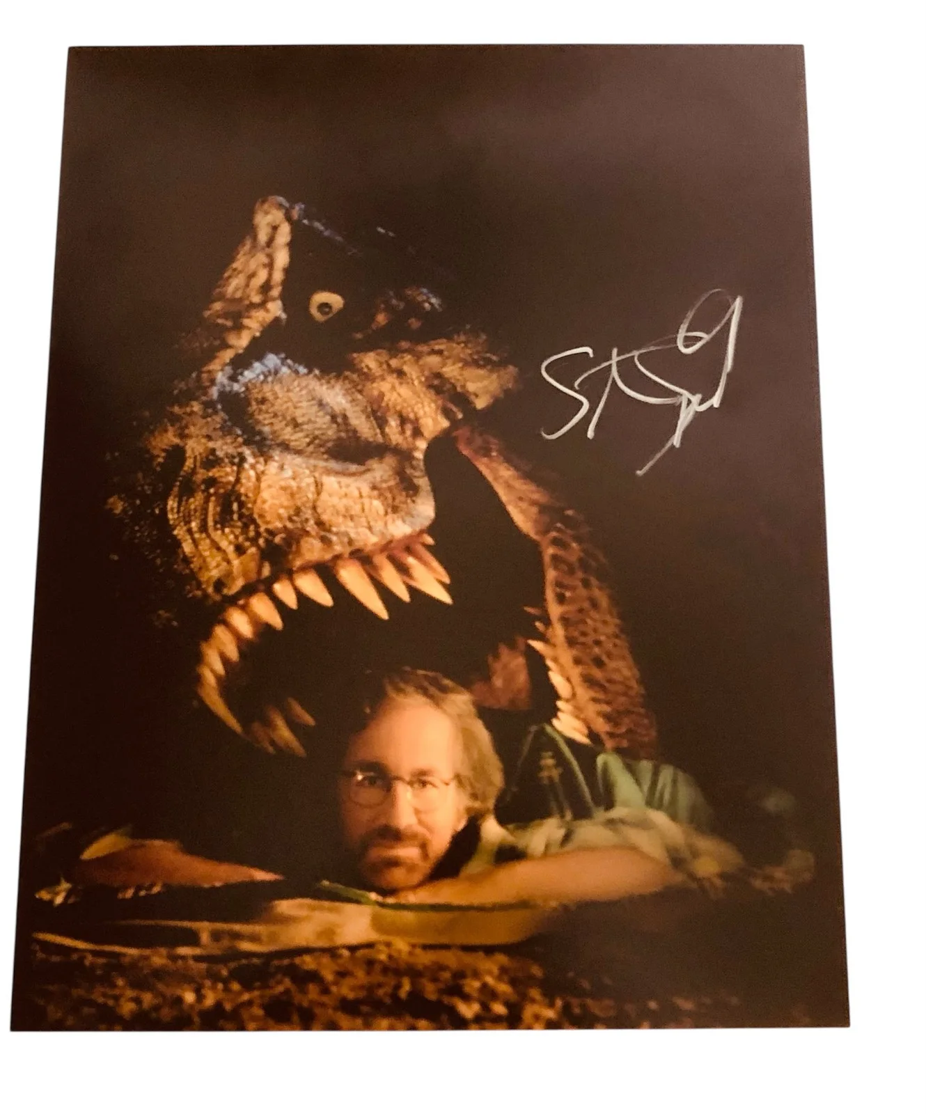 Steven Spielberg — Steven Spielberg Signed Autograph Jurassic Park 11x14 Photo Exact Photo Proof, изображение 3