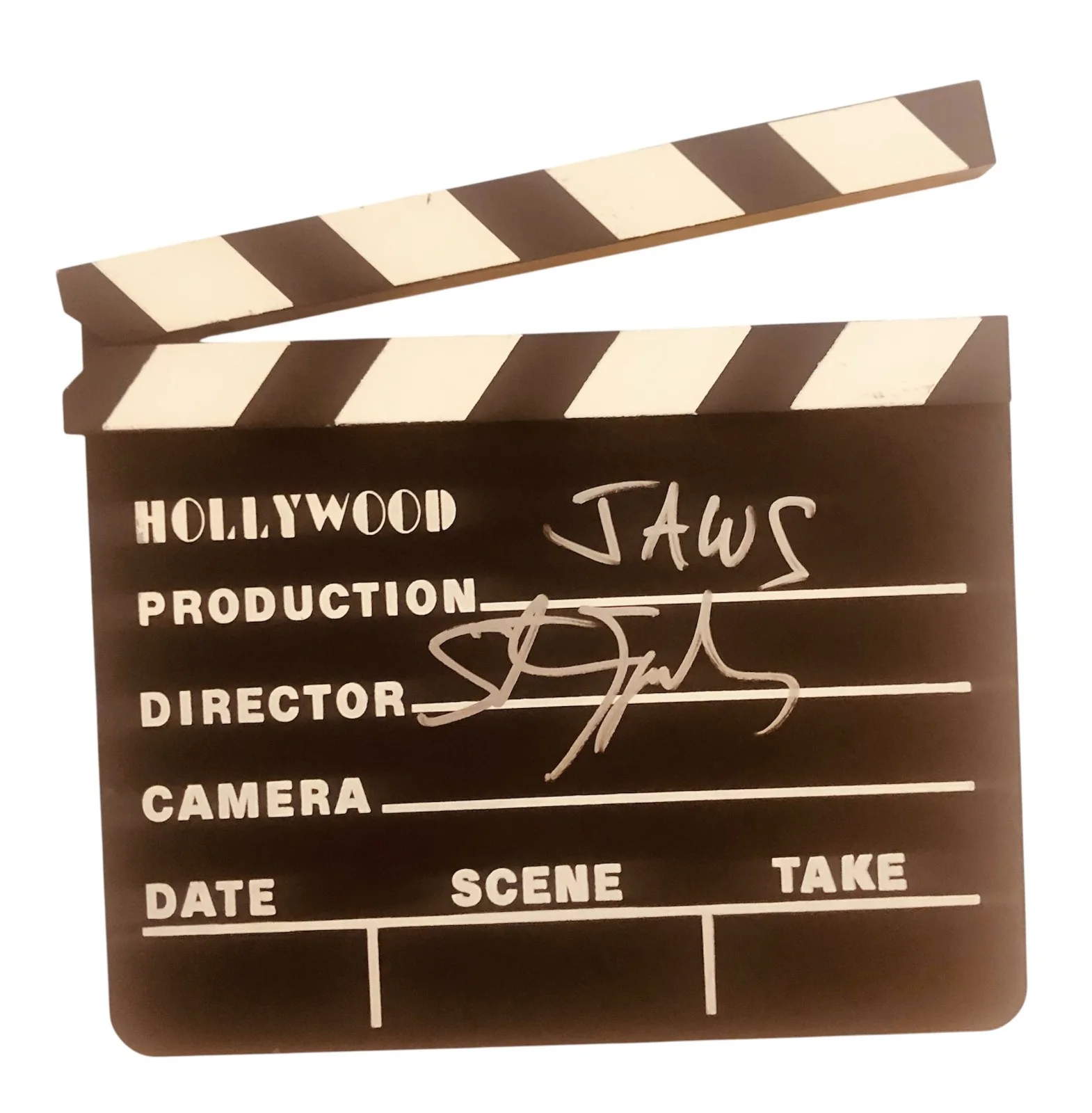 Steven Spielberg — Steven Spielberg Signed Autograph Jaws Director Clapper with Exact Photo Proof, изображение 3