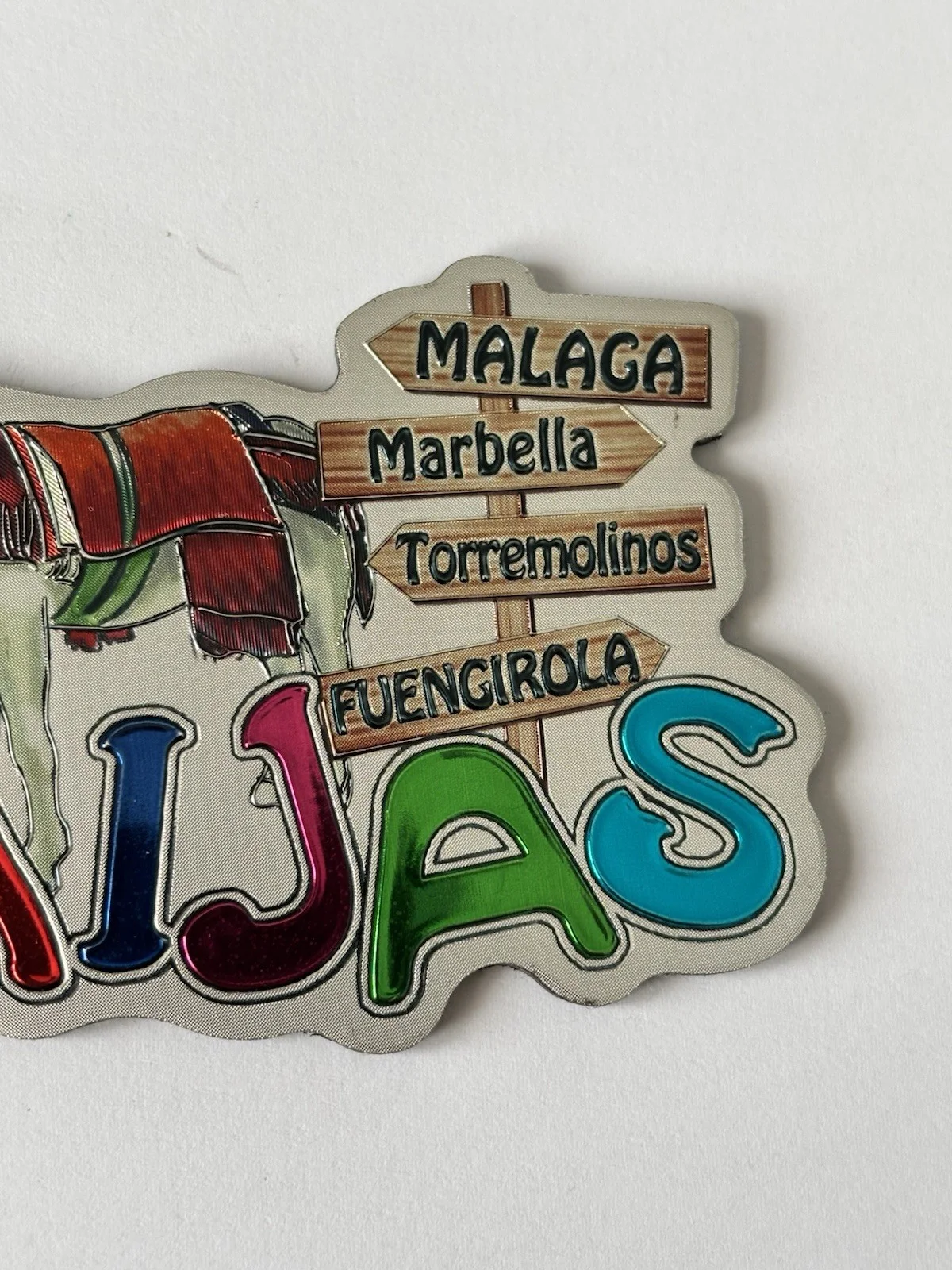 Mijas Spain Fridge Magnet Donkey Sign Post Travel Tourism Gift, изображение 3