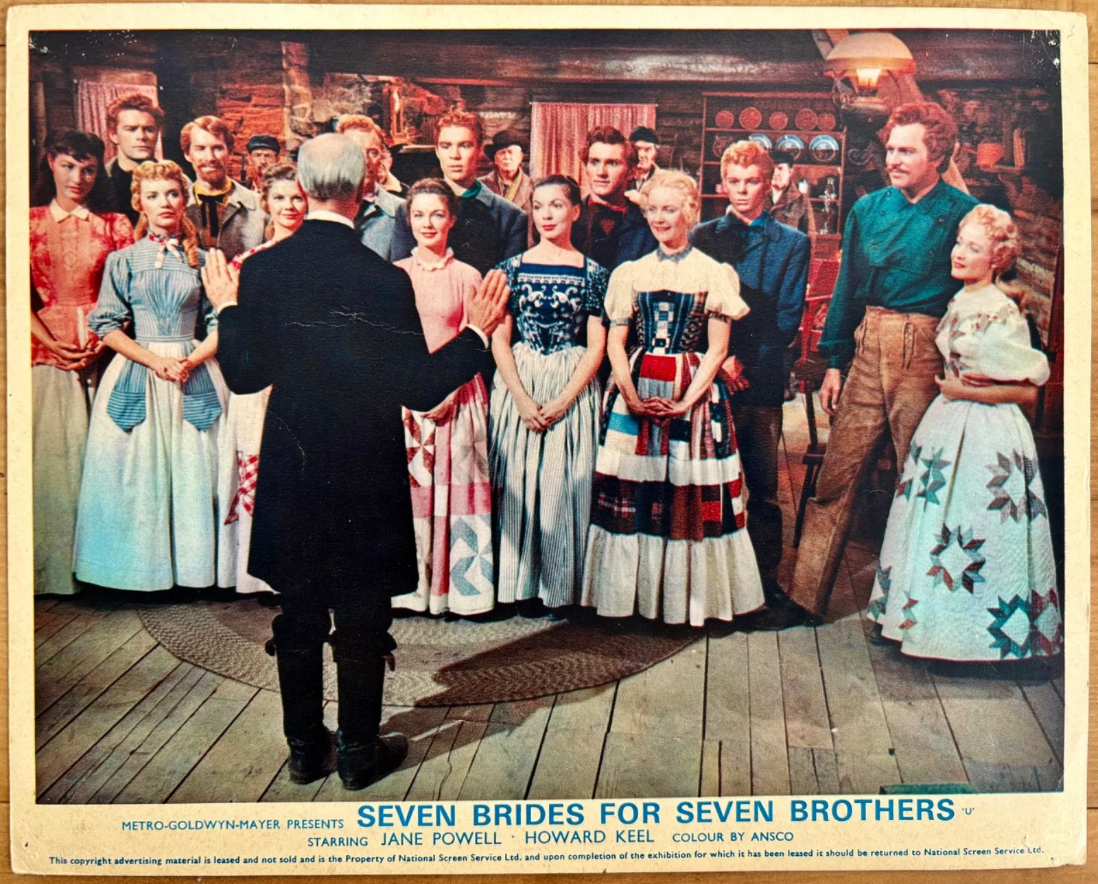 Two original Seven Brides For Seven Brothers UK 10 x 8 "Lobby Card V good cond, изображение 2