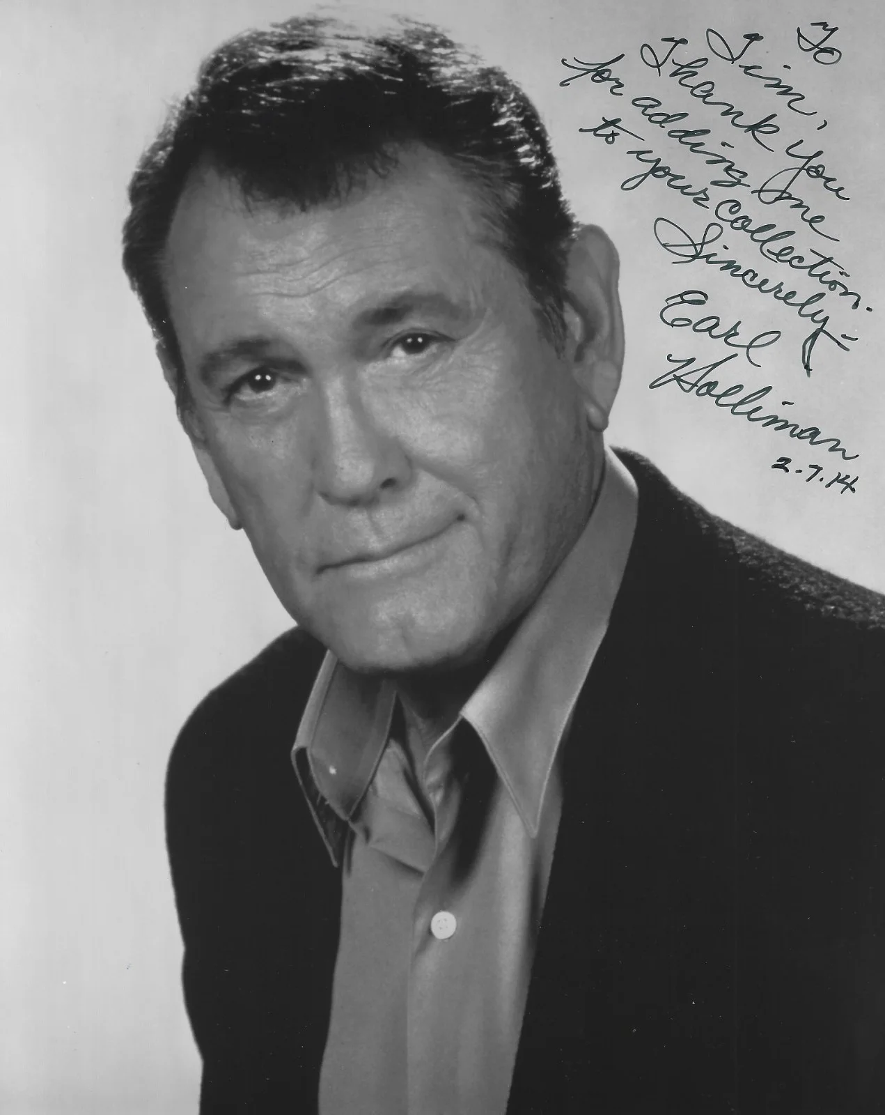 Earl Holliman — Earl Holliman Autographed Signed 8x10 Photo - Police Woman - Gunsmoke - w/COA