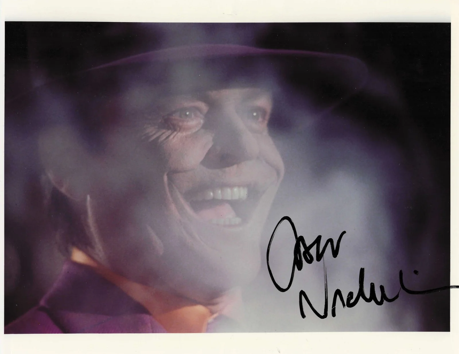 8x10 — Jack Nicholson signed 8x10 as THE JOKER in BATMAN; Easy Rider CHINATOWN w. COA