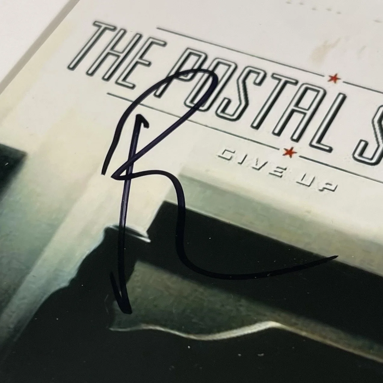 BEN GIBBARD THE POSTAL SERVICE BAND SIGNED GIVE UP CD ALBUM AUTOGRAPH PSA COA, image 3