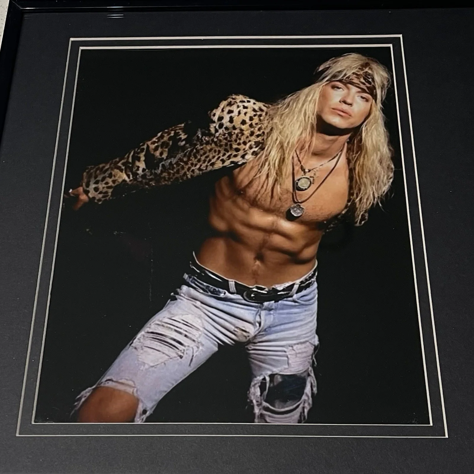 BRET MICHAELS SIGNED POISON OPEN UP AND SAY AHH CD ALBUM AUTOGRAPH FRAME PSA COA, image 4