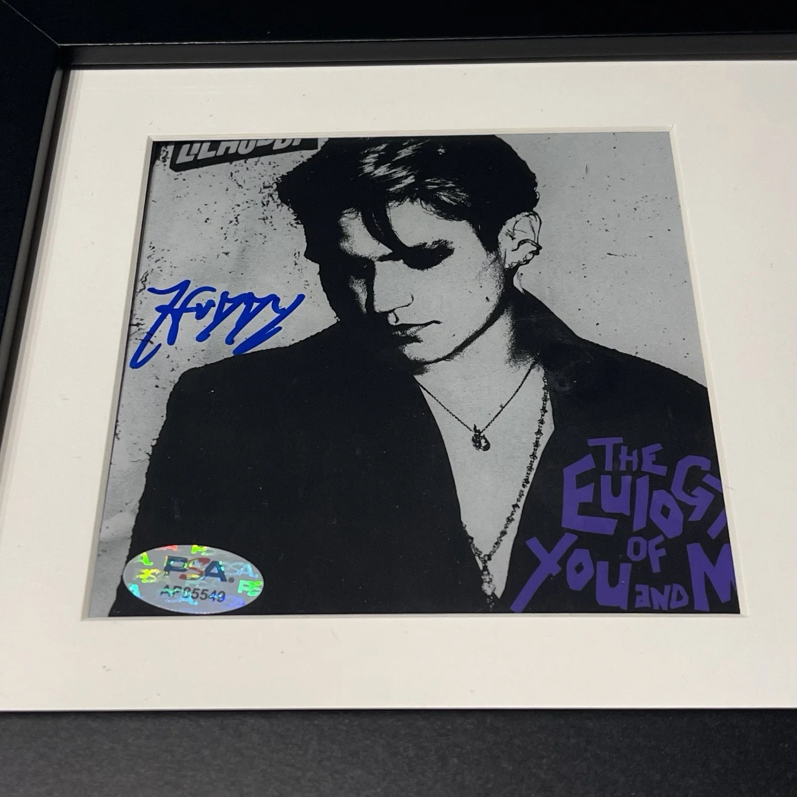LIL HUDDY SIGNED EULOGY OF YOU AND ME CD ALBUM CHASE HUDSON AUTOGRAPH PSA COA, изображение 2