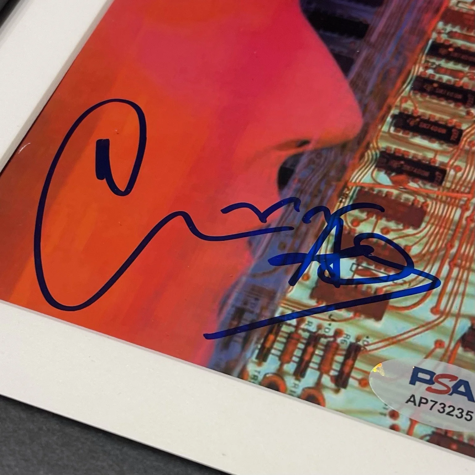 MIKE SCORE SIGNED A FLOCK OF SEAGULLS LISTEN CD ALBUM AUTOGRAPH FRAMED PSA COA, image 3