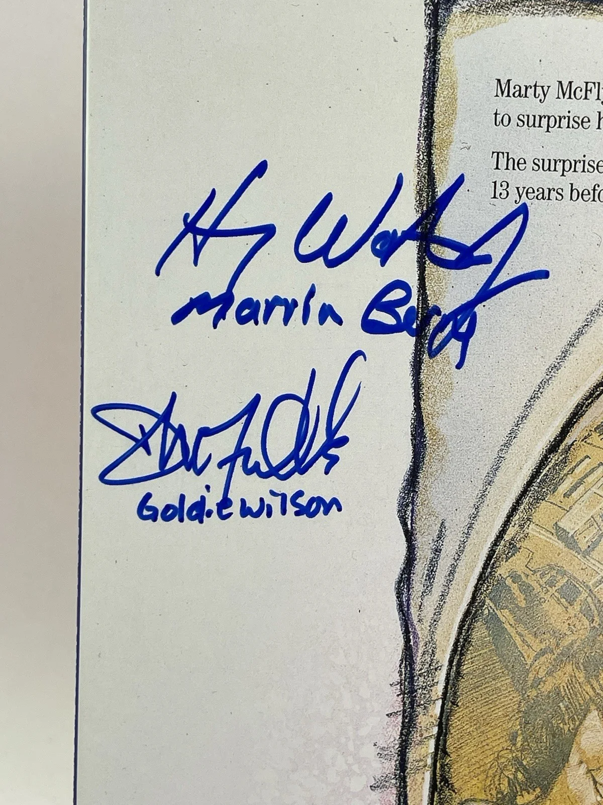 BTTF Cast — Michael J. Fox Lloyd , 6 Cast Signed Back to the Future Album MONDO Offical Pix, изображение 4