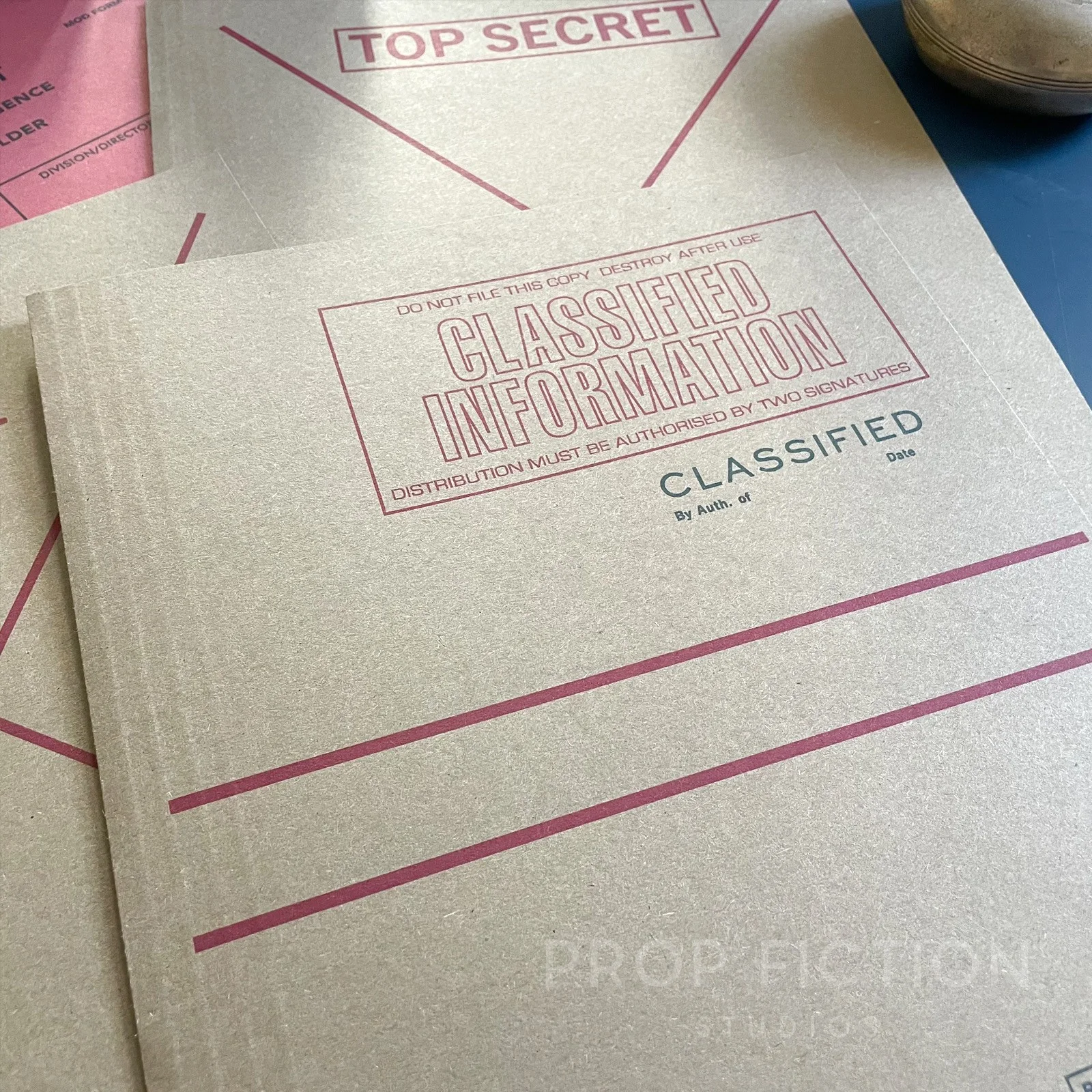 Movie Prop Secret Agent Mission Intelligence Files / 4 x Cosplay Spy Folder Set, изображение 2