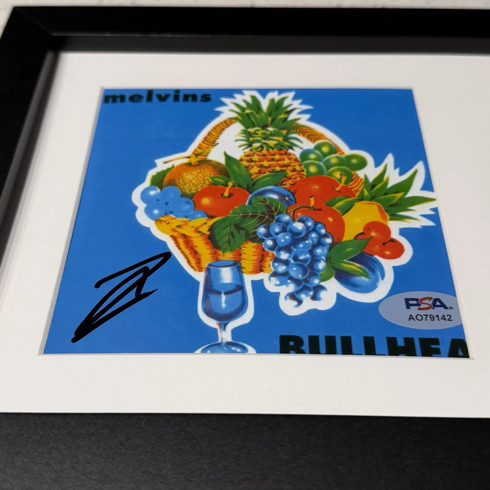 BUZZ OSBOURNE MELVINS SIGNED BULLHEAD CD ALBUM AUTOGRAPH FRAMED PSA COA, image 2