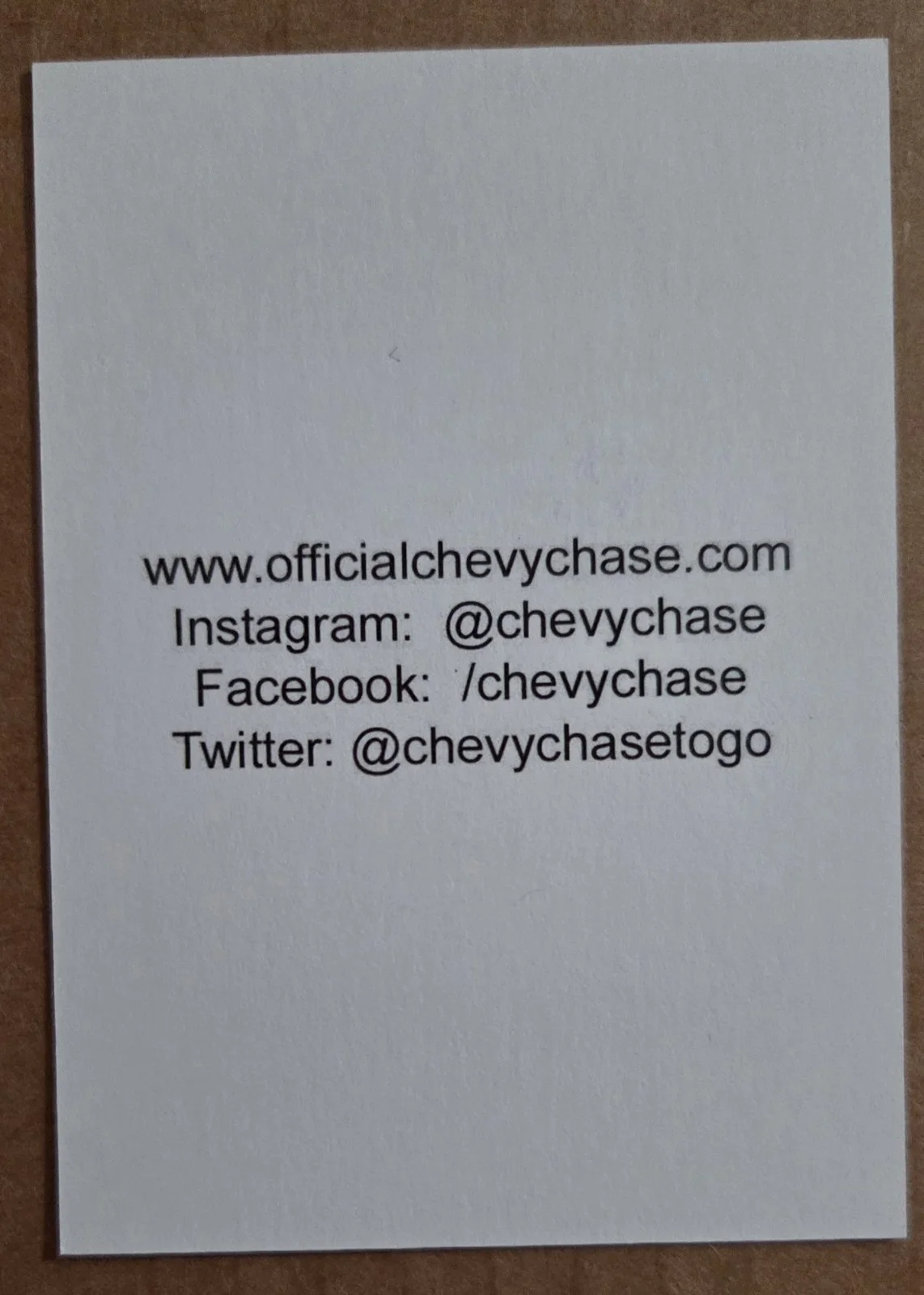 Chevy Chase Signed Christmas Vacation Autograph Father Christmas COA proof, image 2