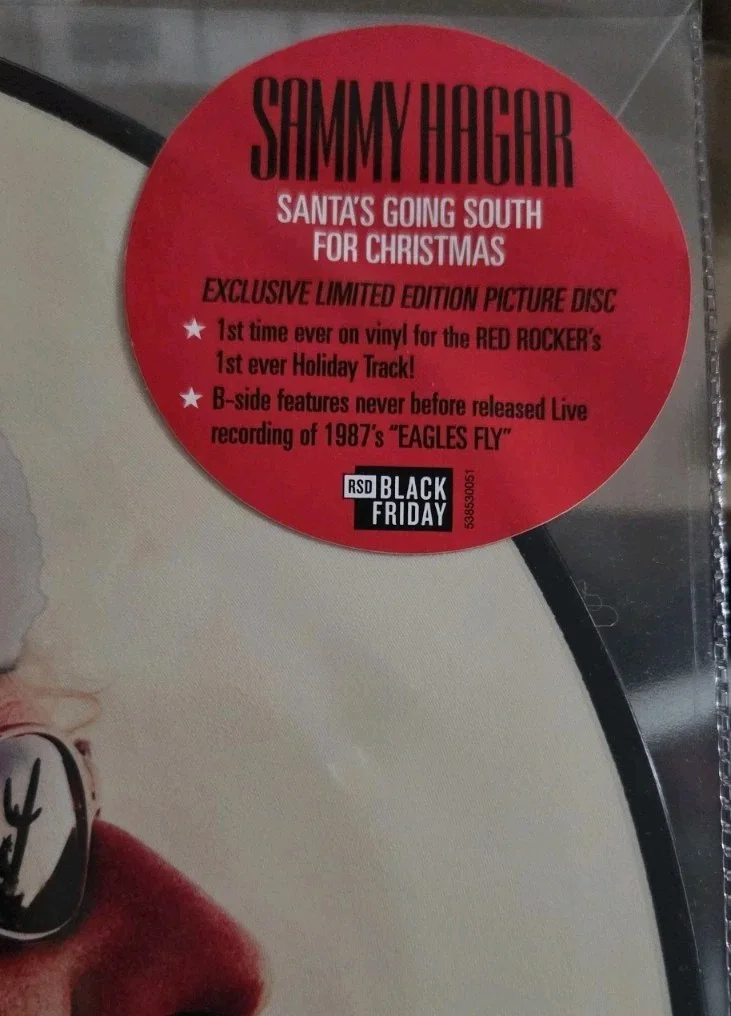 Sammy Hagar Signed Van Halen Autograph COA Picture Disc a, image 2