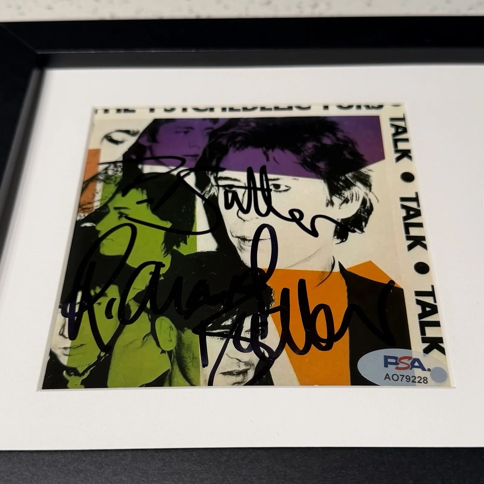 PSYCHEDELIC FURS BAND SIGNED TALK TALK TALK CD ALBUM AUTOGRAPH FRAMED PSA COA, изображение 2