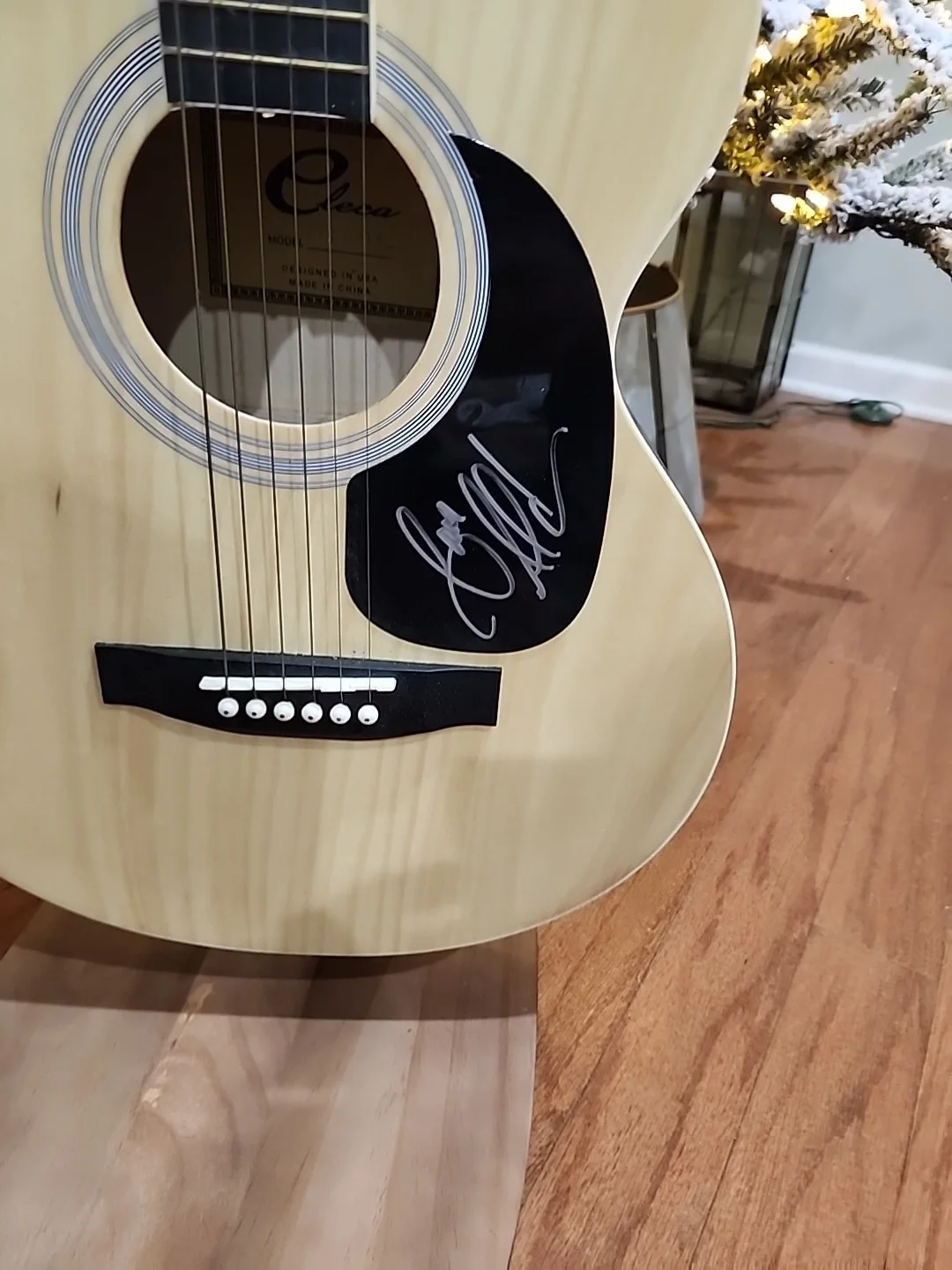 Jason Aldean Autographed Hand Signed Guitar 40', image 3